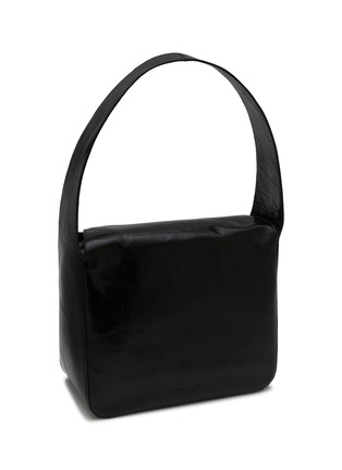 Detail View - Click To Enlarge - ALEXANDER WANG - Medium Dome Slouchy Patent Leather Hobo Bag