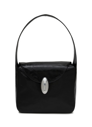 Main View - Click To Enlarge - ALEXANDER WANG - Medium Dome Slouchy Patent Leather Hobo Bag