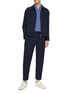 Figure View - Click To Enlarge - CANALI - Wool Blend Zip Up Blouson