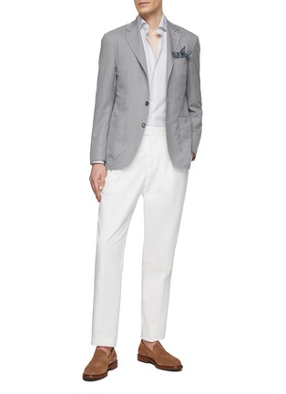 Figure View - Click To Enlarge - CANALI - Notch Lapel Wool Blazer