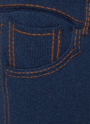  - BARRIE - Contrast Stitch Cashmere Cotton Pants