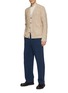 Figure View - Click To Enlarge - BARRIE - Contrast Stitch Cashmere Cotton Pants