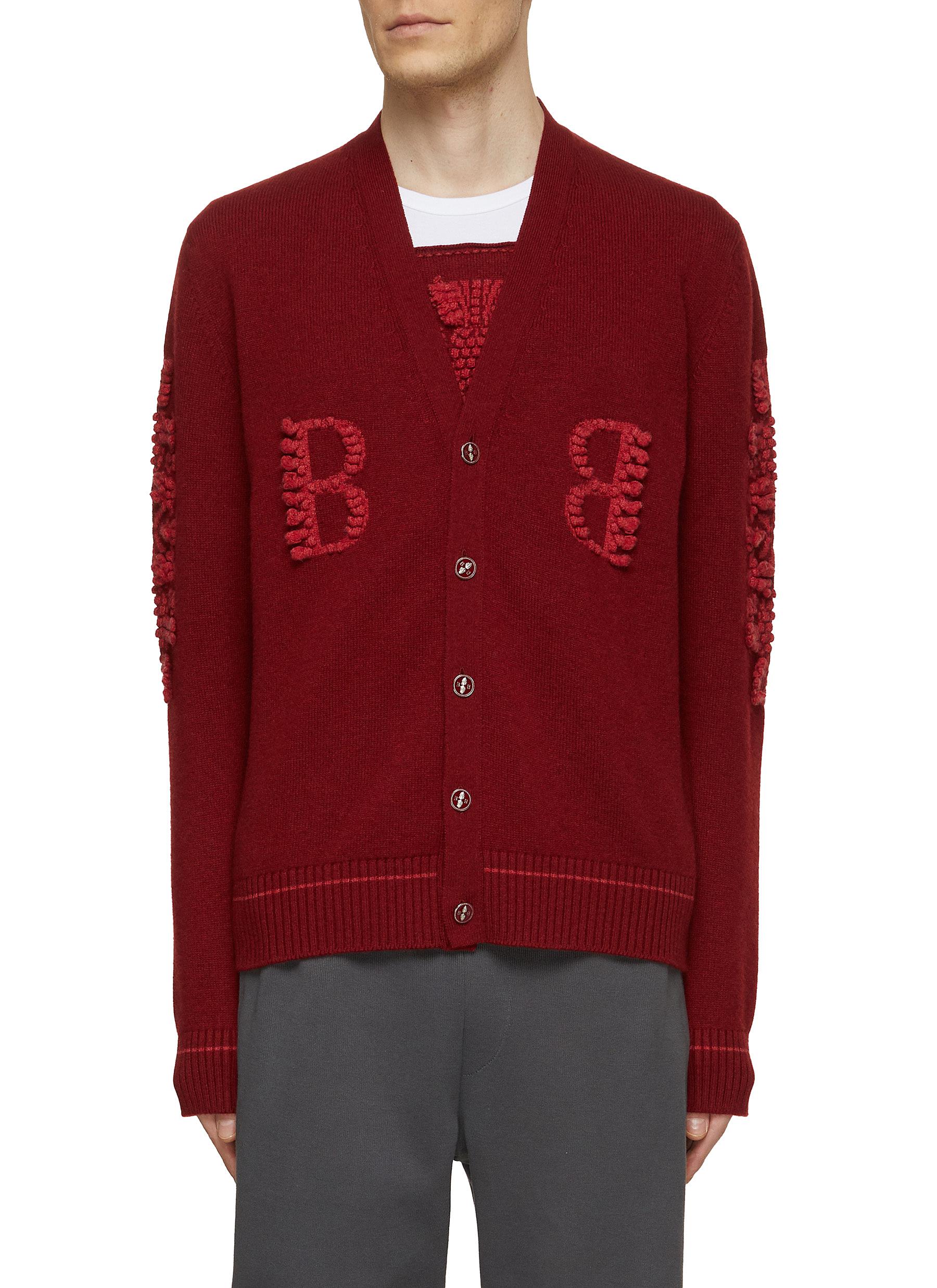 BARRIE | Embroidered BB And Floral Ornament Cardigan | Men