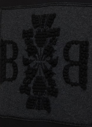  - BARRIE - Cashmere Logo Patch Crewneck T-Shirt