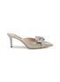 Main View - Click To Enlarge - SJP BY SARAH JESSICA PARKER - Paley 70 Crystal Bow Satin Mule