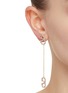 Figure View - Click To Enlarge - VALENTINO GARAVANI - VLogo Swarovski Crystal Brass Earrings