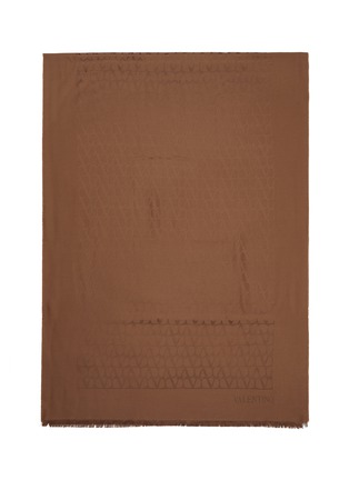 Detail View - Click To Enlarge - VALENTINO GARAVANI - Silk Wool Blend Toile Iconographe Stole