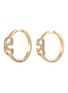 Main View - Click To Enlarge - VALENTINO GARAVANI - Embellished Logo Brass Earrings