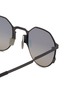 Detail View - Click To Enlarge - MOVITRA - Achille Gun Acetate Round Sunglasses