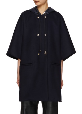 Main View - Click To Enlarge - MONCLER - Detachable Hood Cape