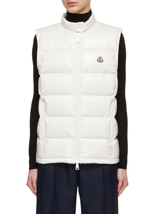 Main View - Click To Enlarge - MONCLER - Alcibia Lacquered Mock Neck Puffer Gilet