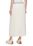 Back View - Click To Enlarge - MONCLER - Striped Waistband Pleated Crepe Midi Skirt