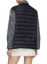 Back View - Click To Enlarge - MONCLER - Tweed Puffer Back Zip Up Shirt