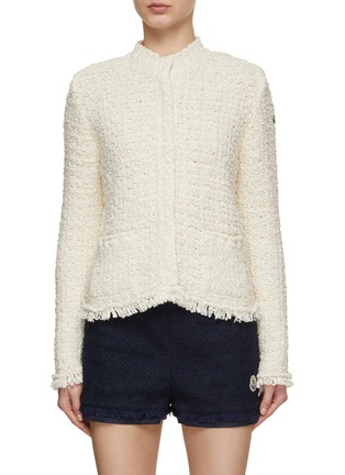 Main View - Click To Enlarge - MONCLER - Chasseur Tweed Puffer Cardigan