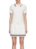 MONCLER | Contrast Trim Knit Tennis Dress | Women | Lane
