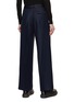 Back View - Click To Enlarge - MONCLER - Wide Leg Logo Waistband Tailored Trousers