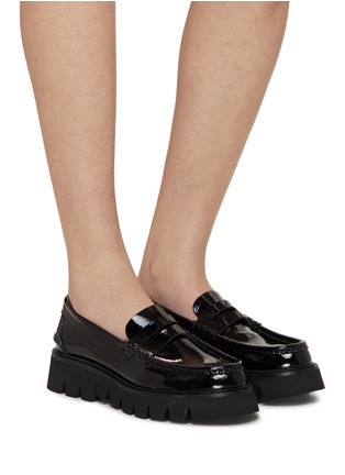 Figure View - Click To Enlarge - PEDRO GARCIA  - Sebas Patent Leather Loafers