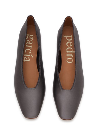 Detail View - Click To Enlarge - PEDRO GARCIA  - Trully Satin Ballerina Flats
