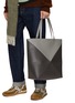 Figure View - Click To Enlarge - LOEWE - Large Puzzle Fold Bicolour Leather Tote Bag