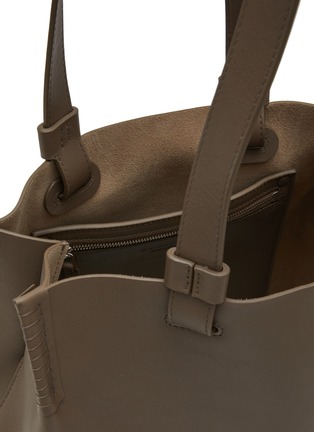 Detail View - Click To Enlarge - BONASTRE - Large T Leather Tote Bag