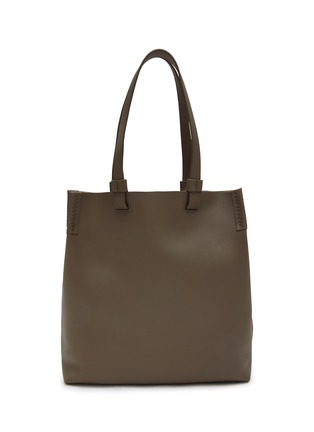 Main View - Click To Enlarge - BONASTRE - Large T Leather Tote Bag