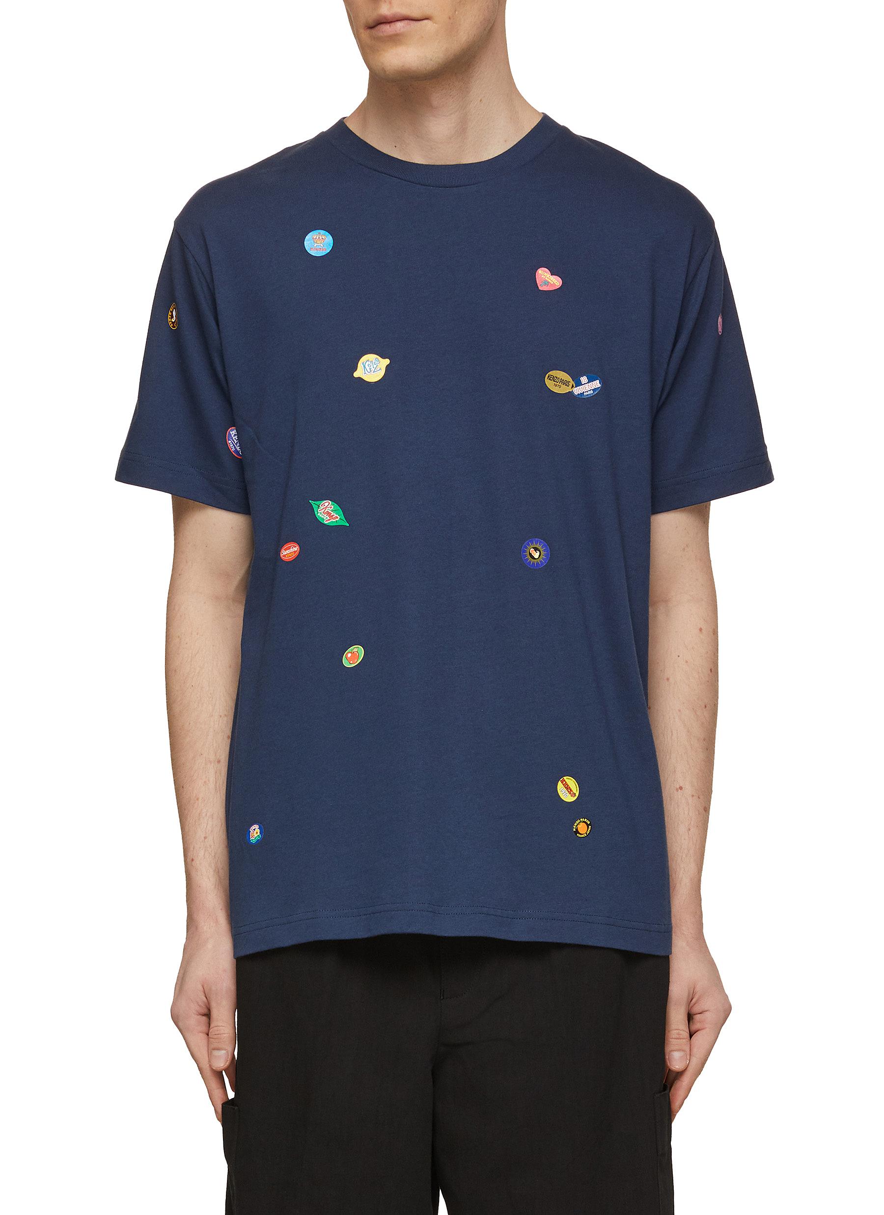 Fruit Sticker Cotton T-Shirt