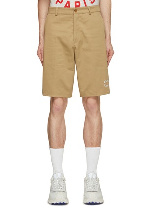 Main View - Click To Enlarge - KENZO - Logo Embroidered Chino Shorts