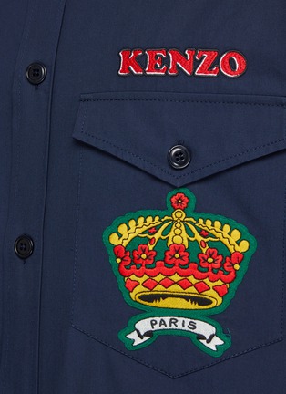  - KENZO - Logo Patch Button Up Shirt