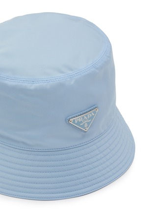 Detail View - Click To Enlarge - PRADA - Metal Triangle Logo Re-Nylon Bucket Hat