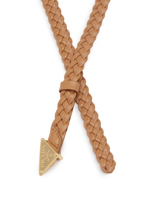 Detail View - Click To Enlarge - PRADA - Braided Leather Belt