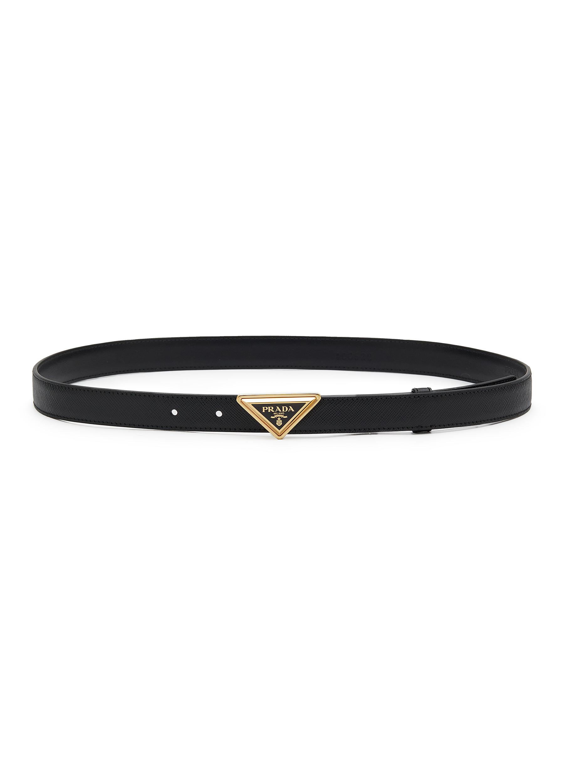 Saffiano discount leather belt