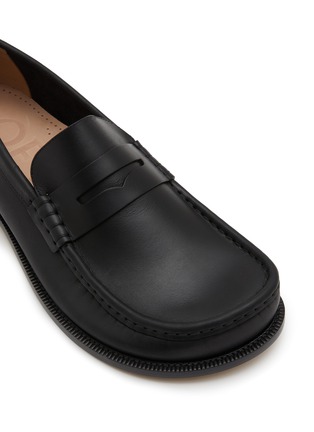 Detail View - Click To Enlarge - LOEWE - Campo Leather Penny Loafers