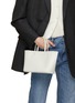 Figure View - Click To Enlarge - NOTHING WRITTEN - Small Crocodile Embossed Leather Tote Bag