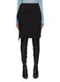 Main View - Click To Enlarge - MM6 MAISON MARGIELA - Tailored Front Denim Wrap Midi Skirt