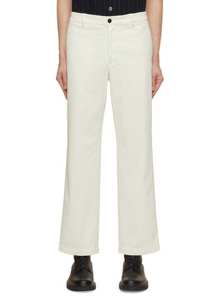 Main View - Click To Enlarge - BARENA - Flat Front Wide Leg Twill Pants