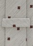 Detail View - Click To Enlarge - STEFANOBIGI MILANO - Floral Silk Linen Tie