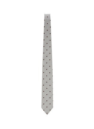 Figure View - Click To Enlarge - STEFANOBIGI MILANO - Floral Silk Linen Tie