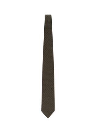 Figure View - Click To Enlarge - STEFANOBIGI MILANO - Floral Herringbone Silk Tie