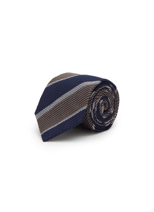 Main View - Click To Enlarge - STEFANOBIGI MILANO - Striped Silk Grenadine Tie