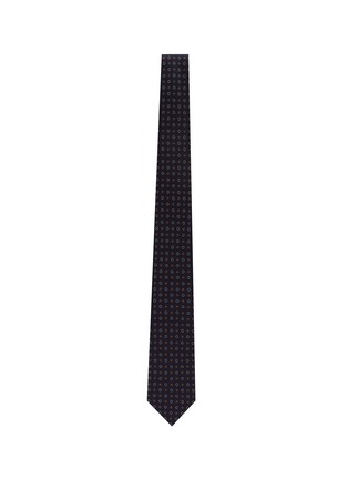 Figure View - Click To Enlarge - STEFANOBIGI MILANO - Hand Printed Floral Silk Tie
