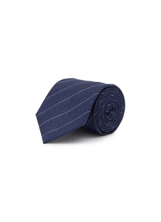Main View - Click To Enlarge - STEFANOBIGI MILANO - Pin Stripe Summer Wool Tie