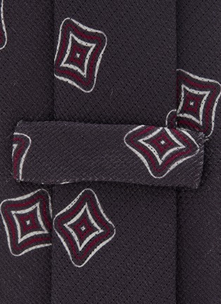 Detail View - Click To Enlarge - STEFANOBIGI MILANO - Geometric Printed Silk Tie