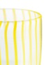 Detail View - Click To Enlarge - AQUAZZURA - Capri Stripe Murano Glass Tumbler Set Of 2 — Yellow