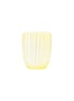 Main View - Click To Enlarge - AQUAZZURA - Capri Stripe Murano Glass Tumbler Set Of 2 — Yellow