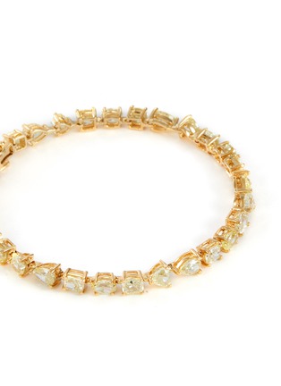 Detail View - Click To Enlarge - LC COLLECTION JEWELLERY - 18K Gold Mixed Cut Fancy Yellow Diamond Tennis Bracelet