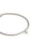 Detail View - Click To Enlarge - LC COLLECTION JEWELLERY - 18K White Gold Diamond Princess Solitaire Charm Tennis Bracelet
