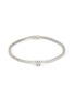 Main View - Click To Enlarge - LC COLLECTION JEWELLERY - 18K White Gold Diamond Princess Solitaire Charm Tennis Bracelet
