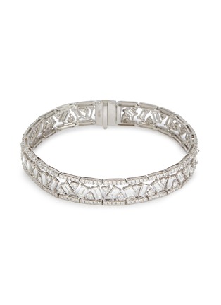 Main View - Click To Enlarge - LC COLLECTION JEWELLERY - 18K White Gold Mixed Cut Diamond Bracelet