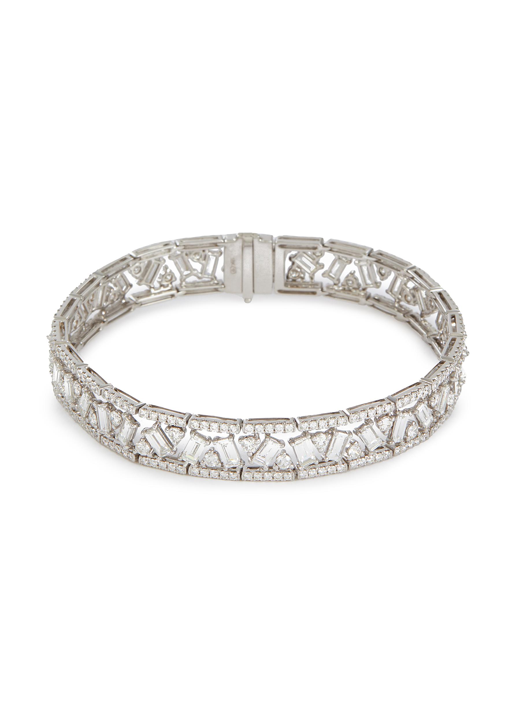 Wholesale Shopping White Diamond Bracelet Online On Quintessencejewelry.com