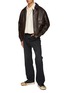 Figure View - Click To Enlarge - STUDIO NICHOLSON - Flap Pocket Leather Bomber